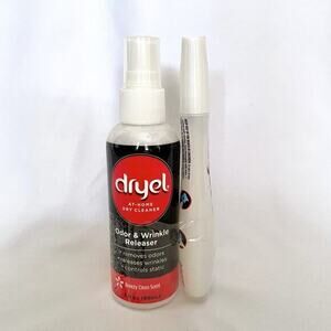 Set: Dryel Odor & Wrinkle Eraser and Stain Pen - Safe for Dry Clean Only Fabric